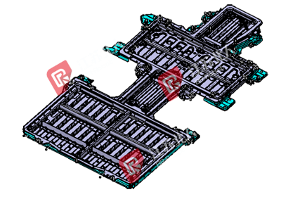A battery box glue production line A battery box glue production line